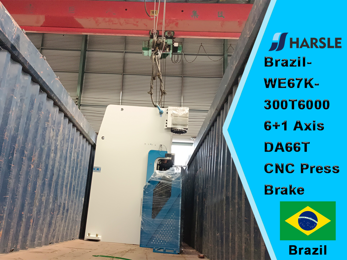 Brasil-we67k-300t6000 6+1 eje da66t cnc prensa freno 