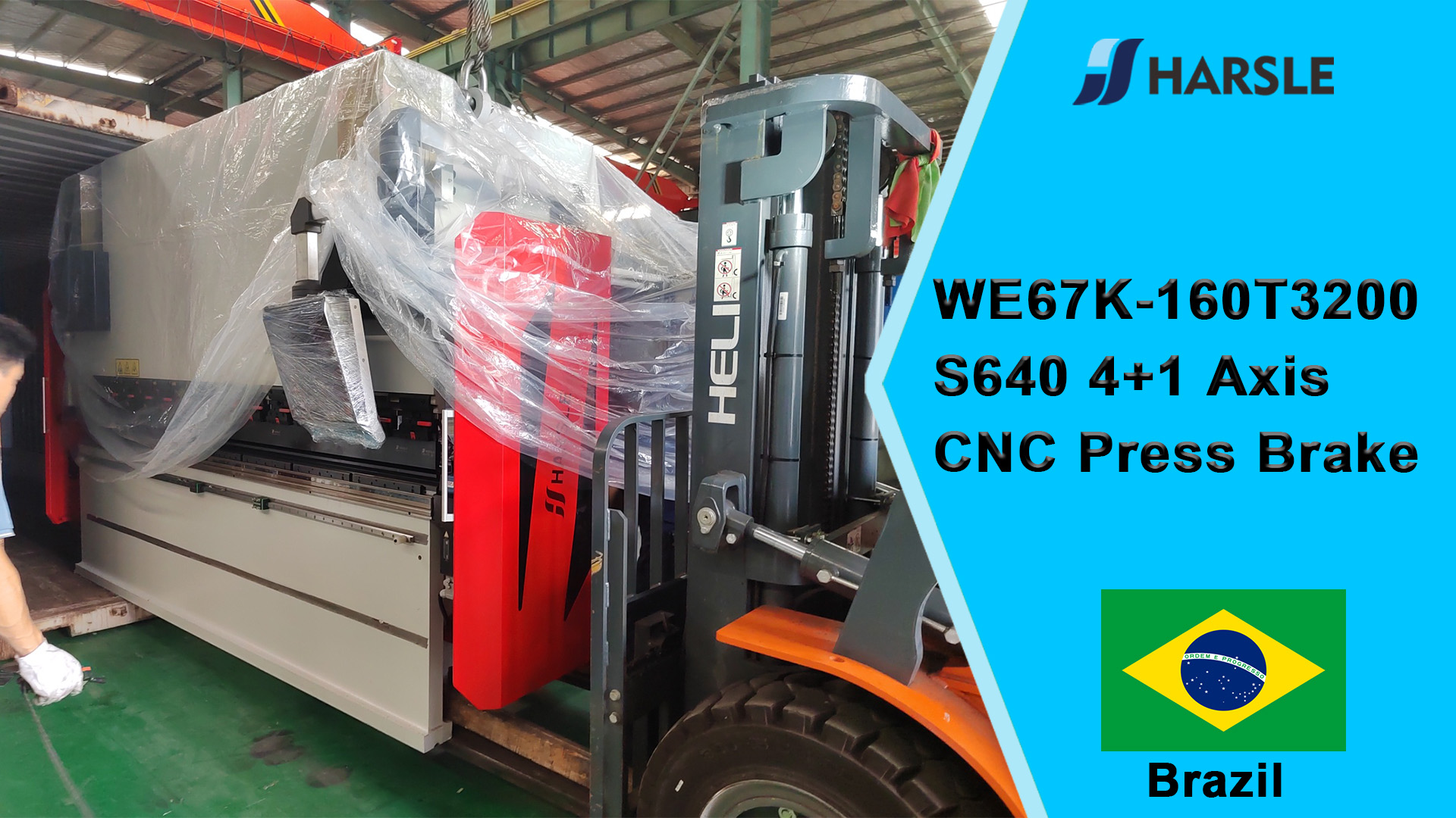Brasil-WE67K-160T3200 S640 4+1 Eje CNC Prensa Plegadora