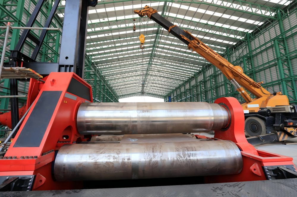 Máquina laminadora de tres rodillos