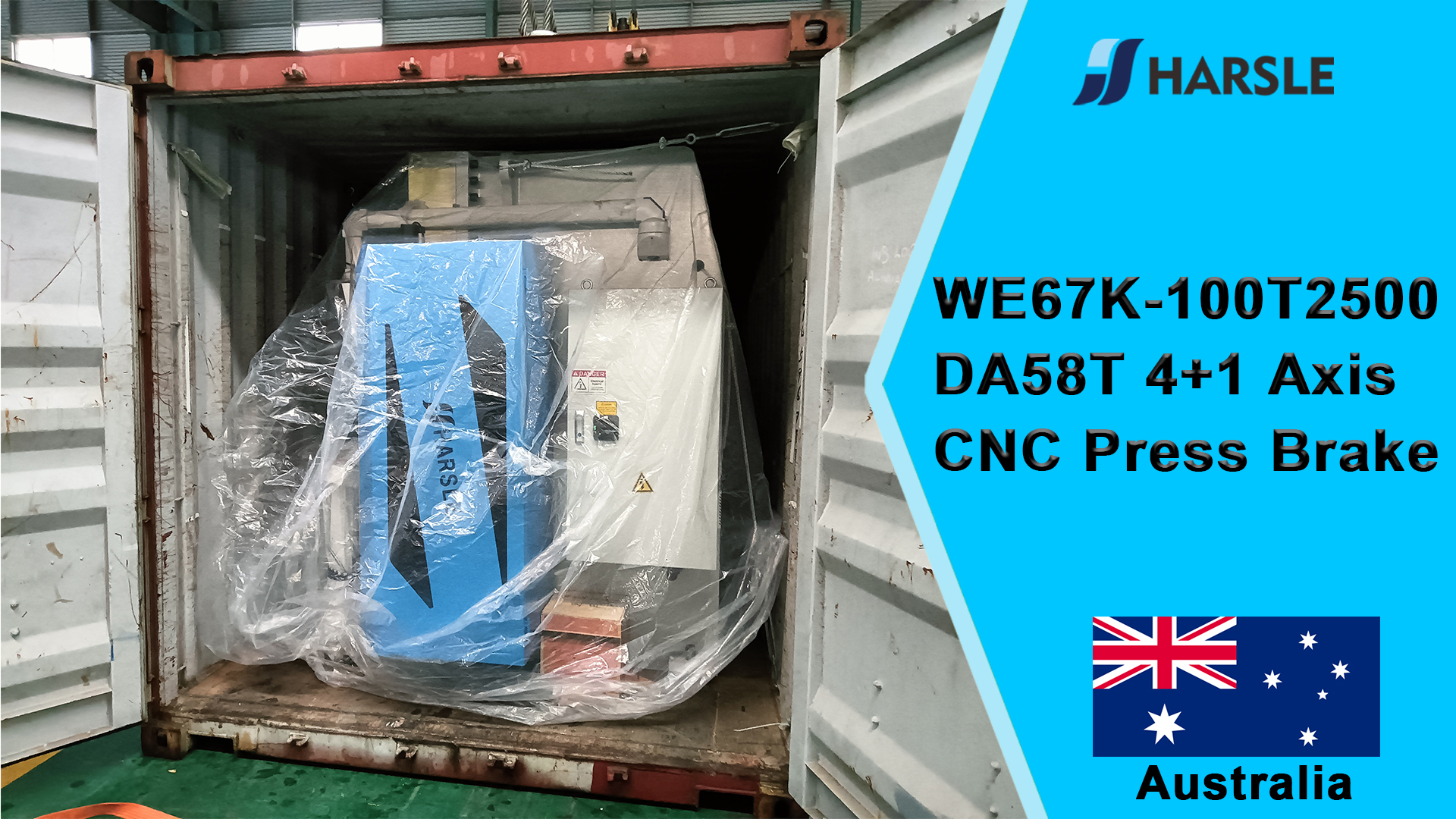 Australia-WE67K-100T2500 DA58T Máquina dobladora de 4 + 1 ejes