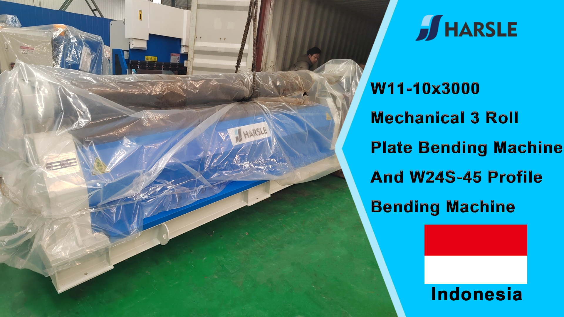 Indonesia-W11-10x3000 Máquina dobladora de placas mecánica de 3 rollos y máquina dobladora de perfiles W24S-45