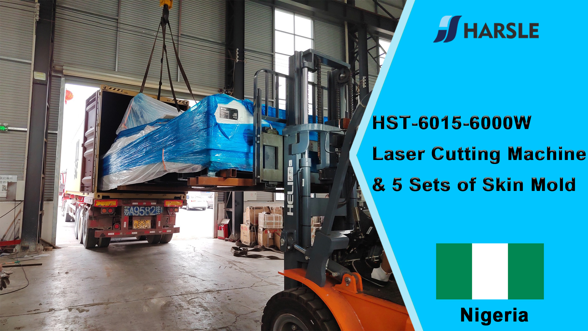Nigeria-HST-6015-6000W Máquina de corte por láser y 5 juegos de moldes para piel