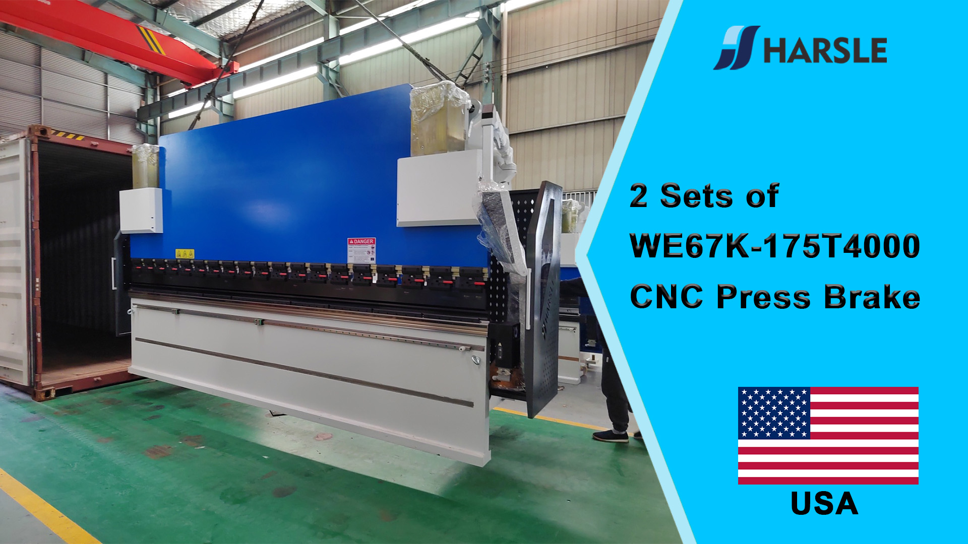 USA-2 juegos de freno de prensa CNC WE67K-175T4000