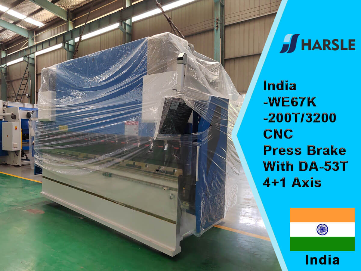 India-We67k-200t/3200 CNC Presione Brake con DA-53T 4+1 eje
