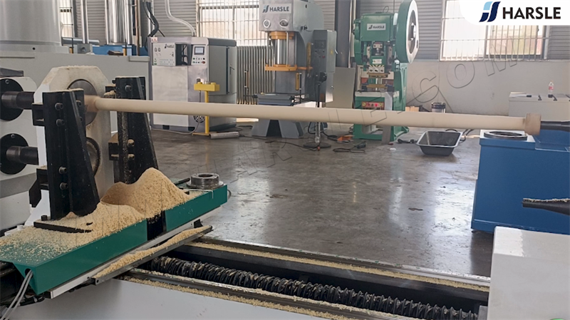 Tornio de madera CNC de doble huso