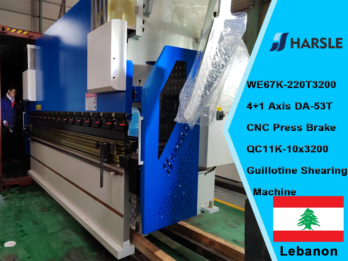 Lebanon-WE67K-220T3200 4+1 Axis DA-53T Prensa plegadora CNC