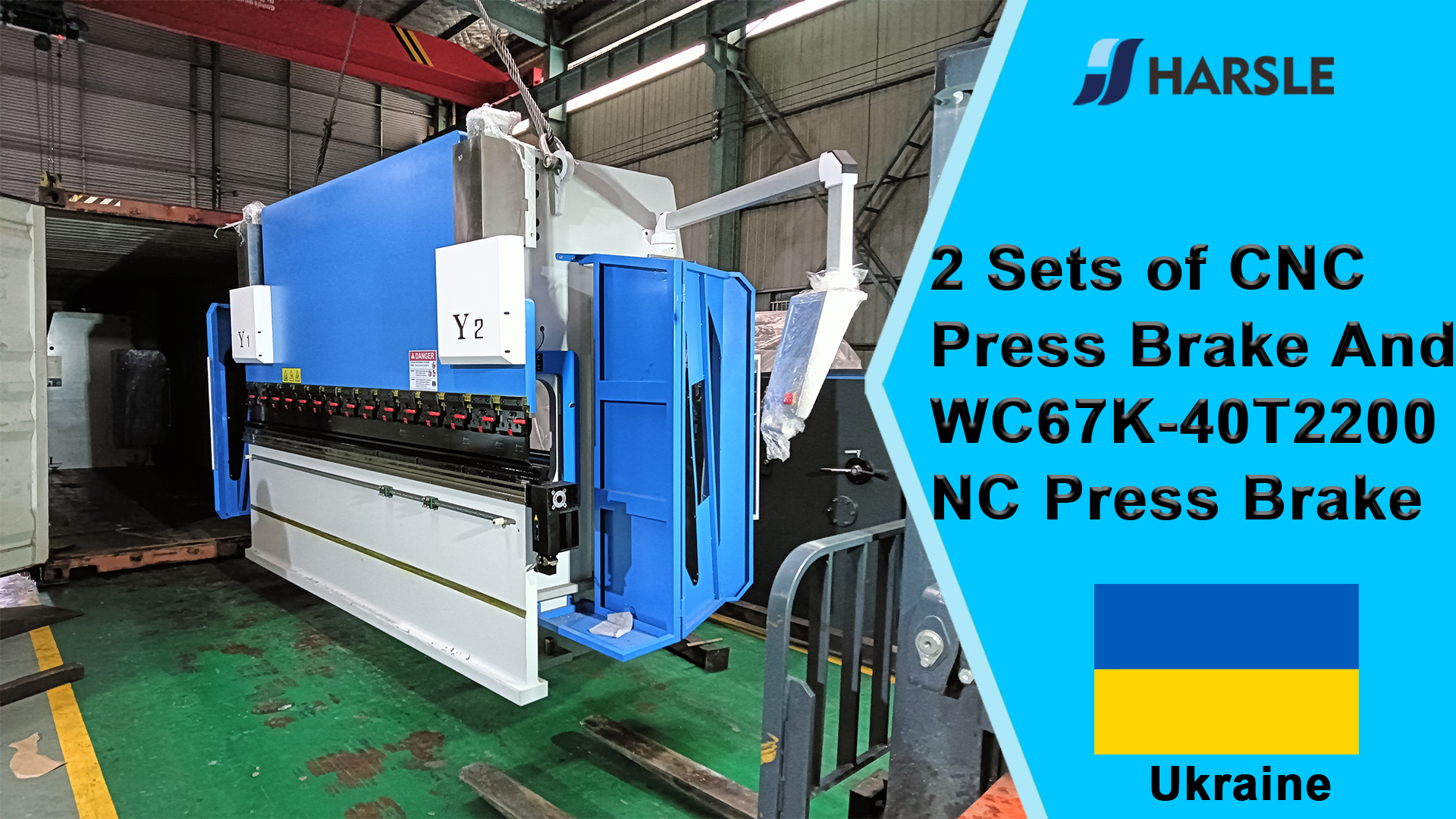 Ucrania-2 juegos de plegadora CNC y plegadora NC WC67K-40T2200