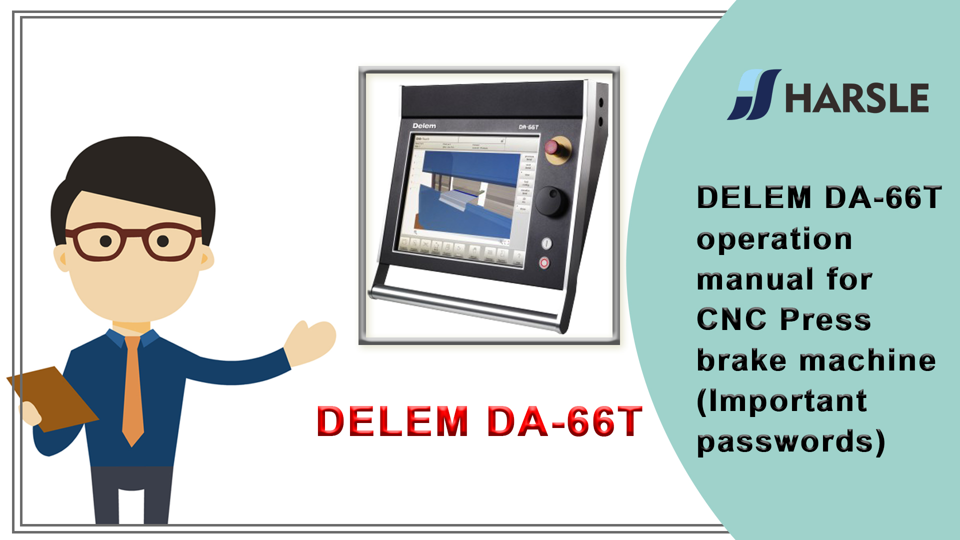 Manual de operación DELEM DA-66T para máquina plegadora CNC (contraseñas importantes)