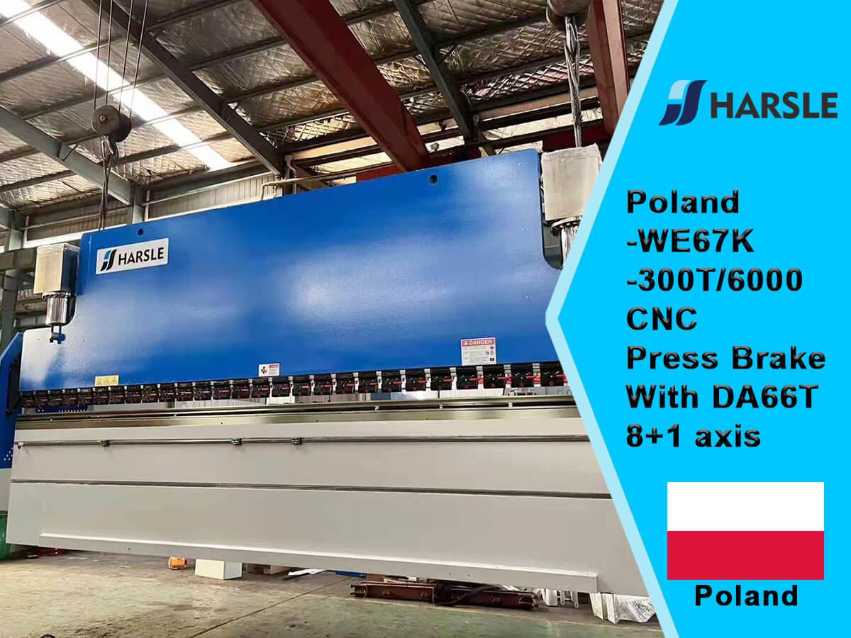 Poland-We67K-300T/6000 CNC Presione Brake con Sistema DA66T 8+1 eje