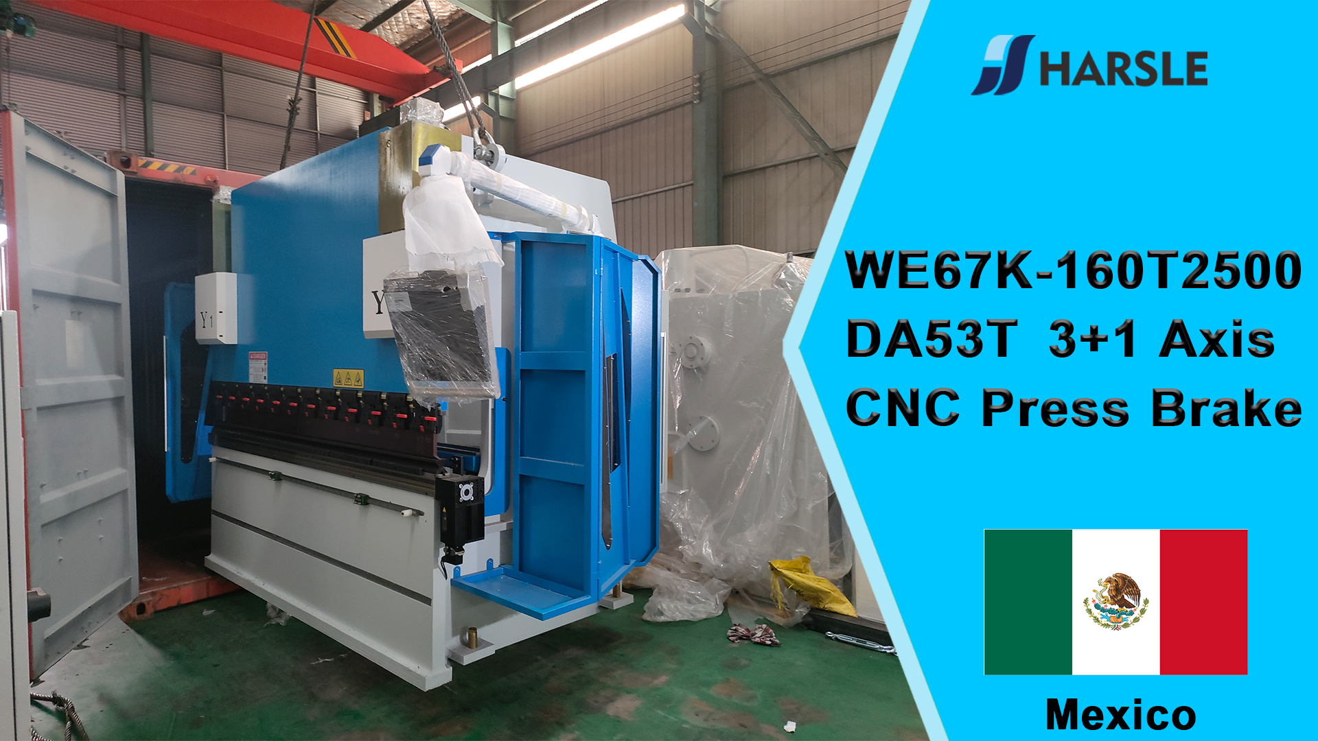México-WE67K-160T2500 DA53T Prensa plegadora CNC de 3+1 ejes