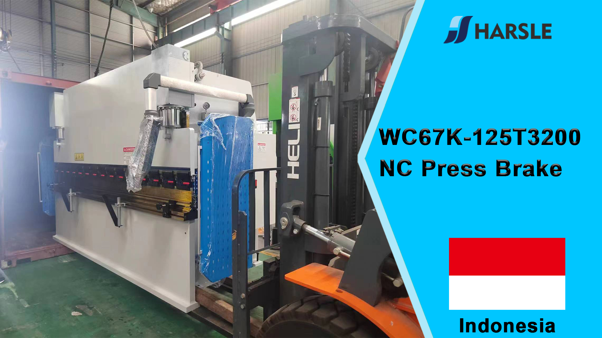 Indonesia-WC67K-125T3200 Prensa plegadora NC