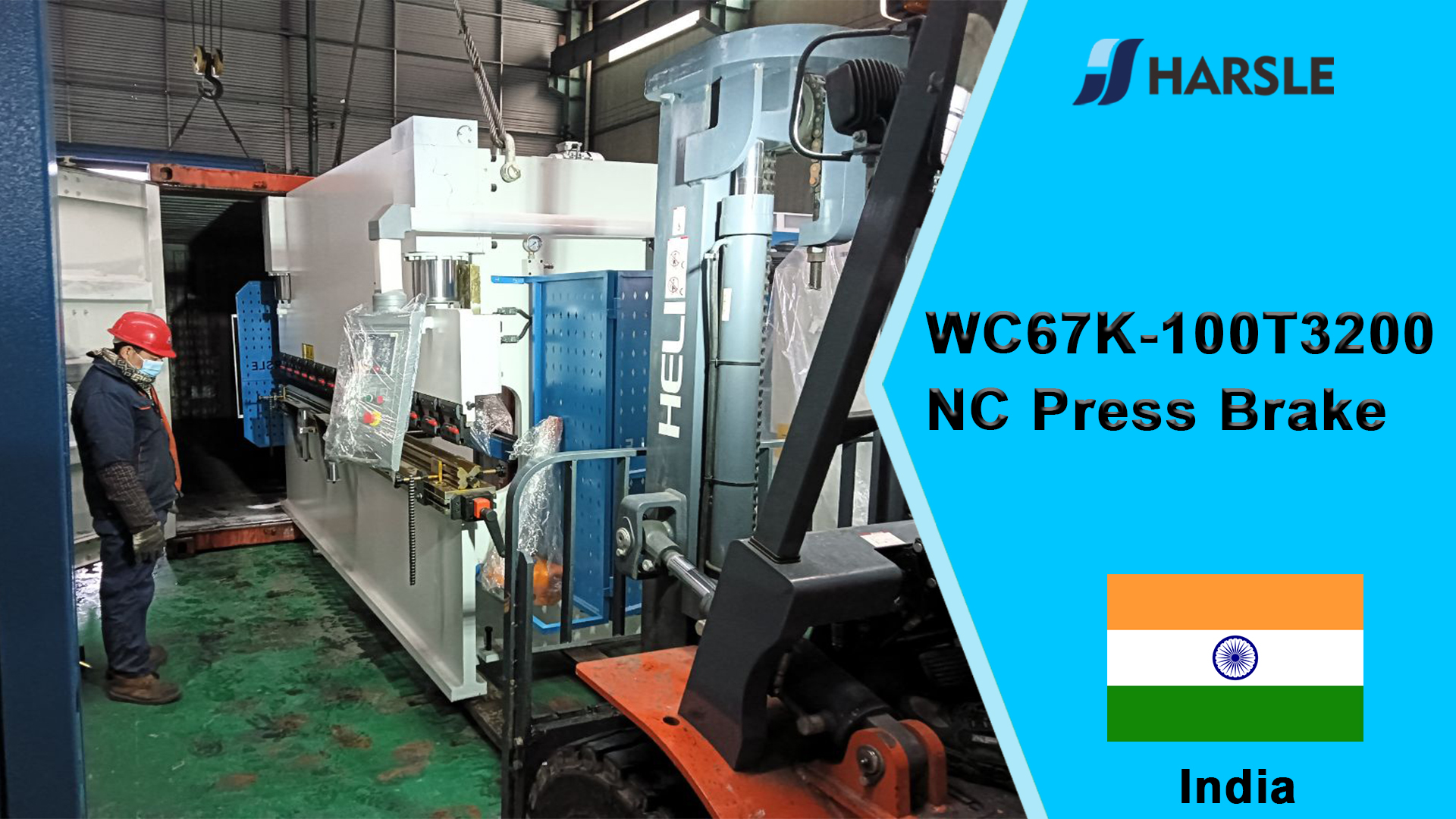 Prensa plegadora India-WC67K-100T3200 E21 NC