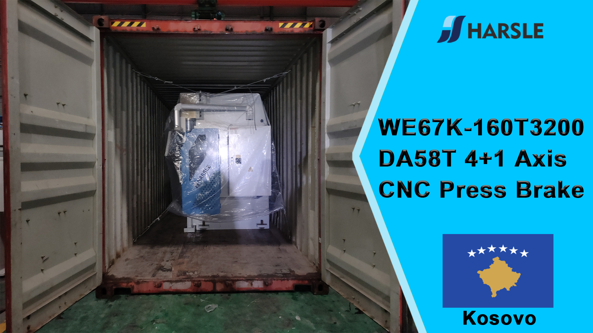 Prensa plegadora CNC Kosovo-WE67K-160T3200 DA58T 4+1 ejes