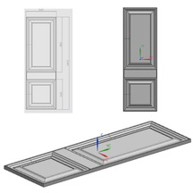 Molde de piel de repujado de puerta de acero