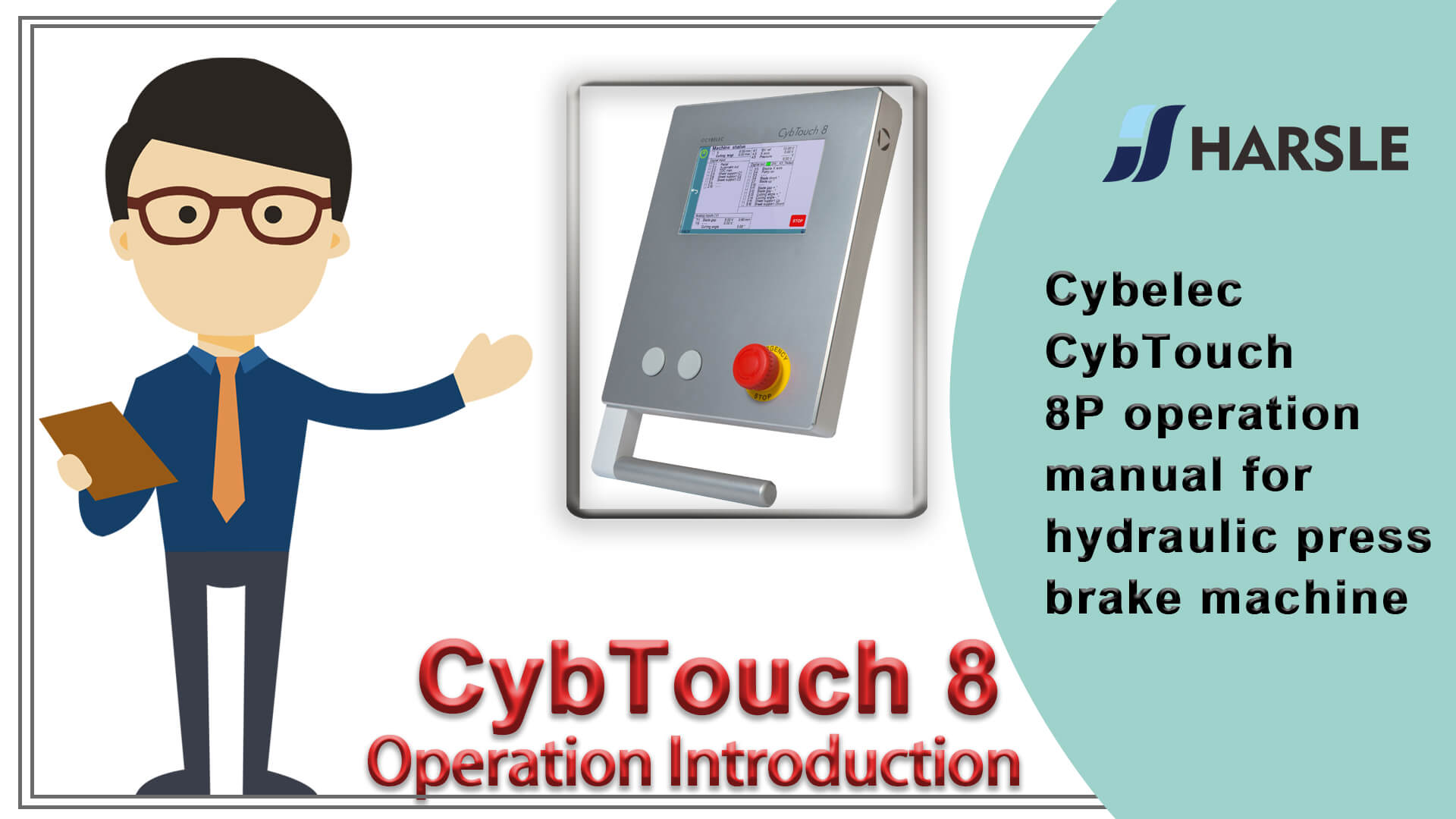 Cybelec CybTouch 8P manual de operación para máquina plegadora hidráulica