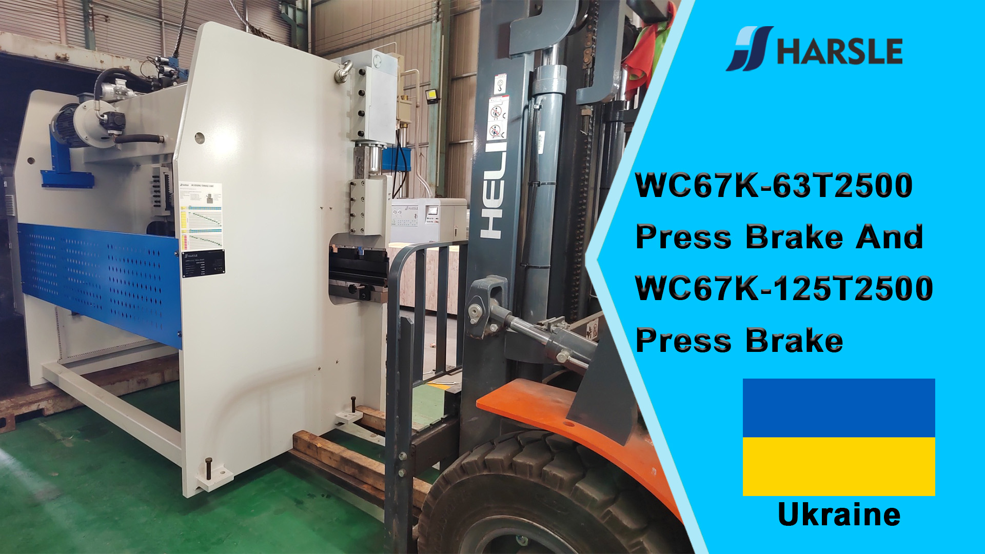 Ucrania-WC67K-63T2500 Prensa plegadora y WC67K-125T2500 Prensa plegadora