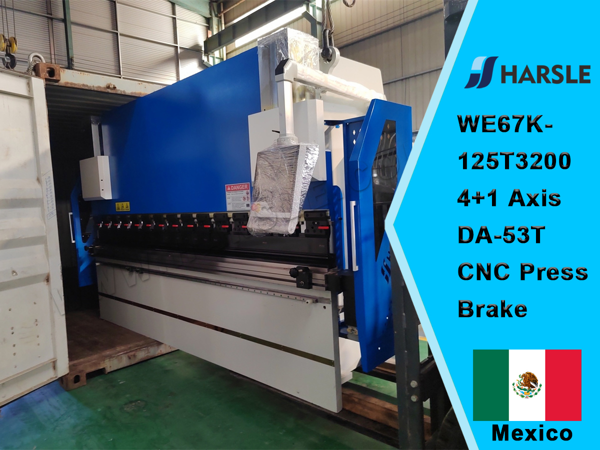 Mexico-WE67K-125T3200 4+1 Axis DA-53T Prensa plegadora CNC