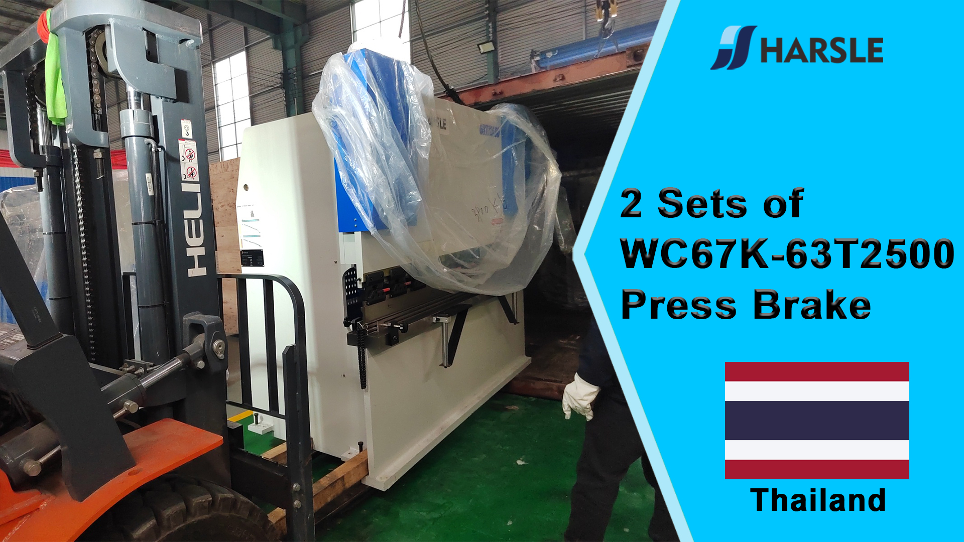 Tailandia-2 juegos de prensa plegadora WC67K-63T2500 E21 NC