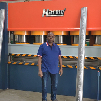 Nigeria marco de la puerta retroalimentación máquina de gofrado, la producción de acero puerta HARSLE